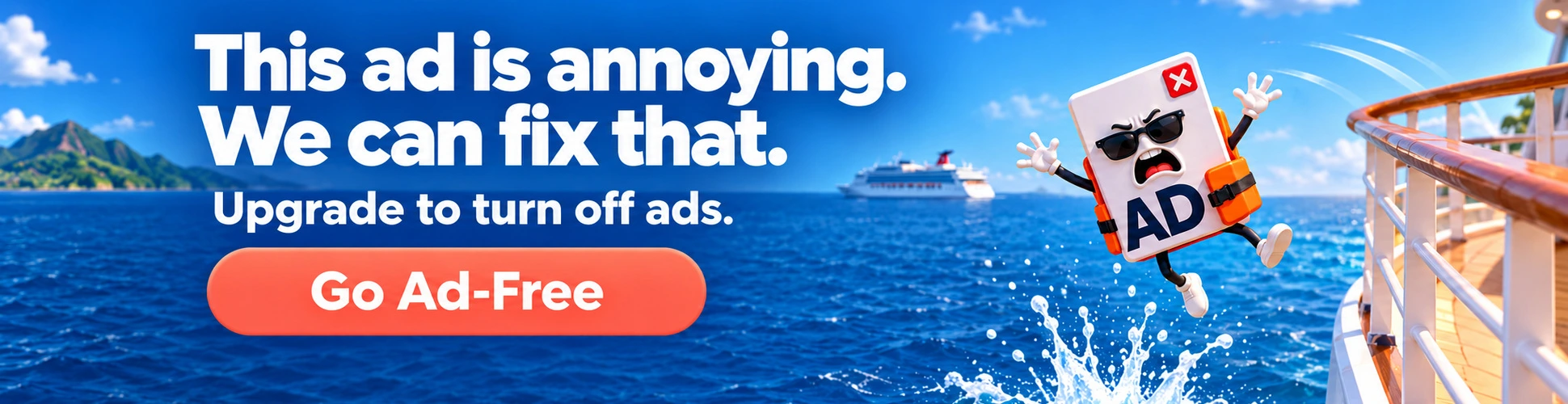 Tired of Ads ? Upgrade to go Ad-Free!