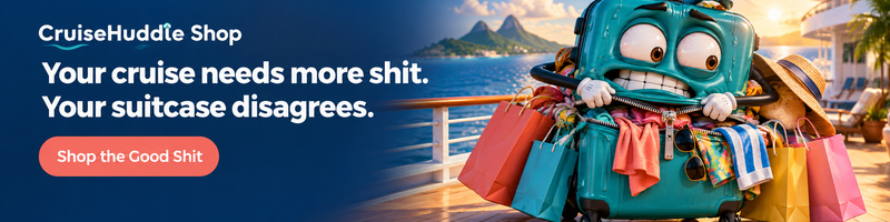Your cruise needs more shit. Your suitcase disagrees. Shop the Good Shit