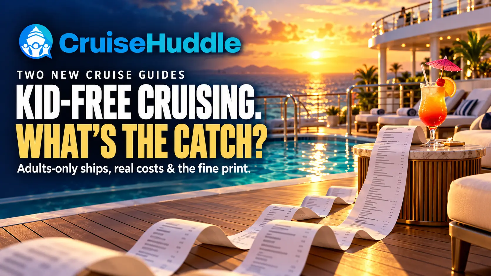 CruiseHuddle Releases Guides to Adults-Only Cruises and Their Real Costs